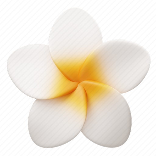 Frangipani, flower, floral, leaf, nature, blossom, spring 3D illustration - Download on Iconfinder