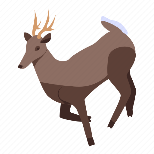 Cartoon, christmas, isometric, nature, navidad, reindeer, silhouette icon - Download on Iconfinder