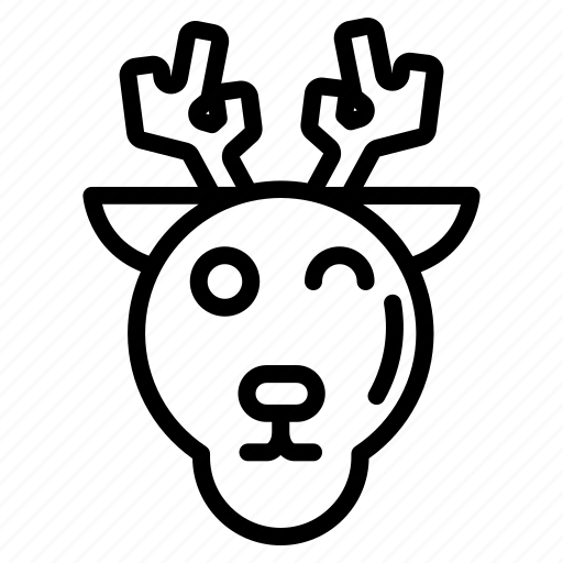 Deer, winter, santa, elk, animal, christmas, rudolph icon - Download on Iconfinder