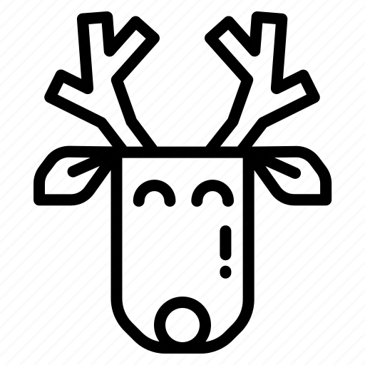 Deer, animal, reindeer, santa, winter, elk, xmas icon - Download on Iconfinder