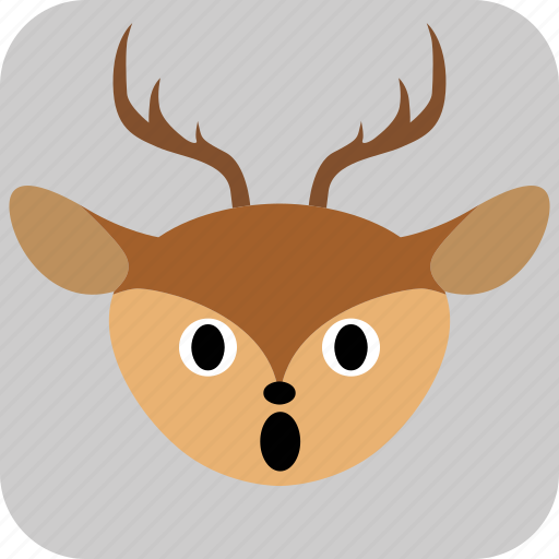 Deer, emoticon, expression, face, sad, smile icon - Download on Iconfinder