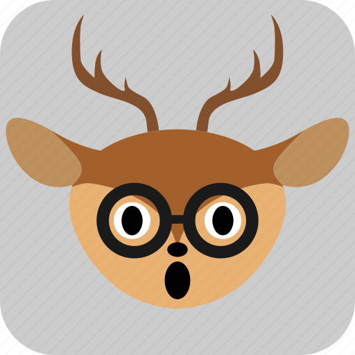 Deer, emoticon, expression, face, sad, smile icon - Download on Iconfinder