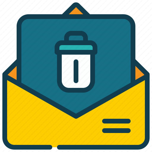 Message, trash, bin, mail, envelope icon - Download on Iconfinder