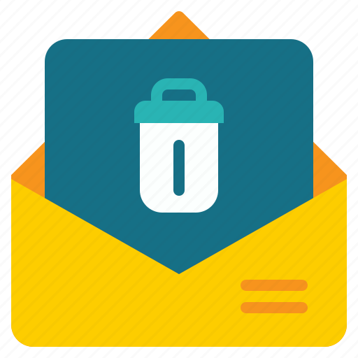 Message, trash, bin, mail, envelope icon - Download on Iconfinder