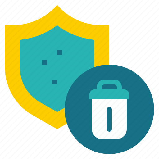 Protect, security, trash, bin, delete icon - Download on Iconfinder