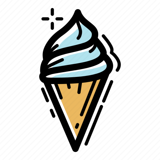 Cold, cone, cream, dessert, food, ice cream, sweet icon - Download on Iconfinder