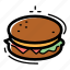burger, dog, fast, food, hot, meat, sandwich 