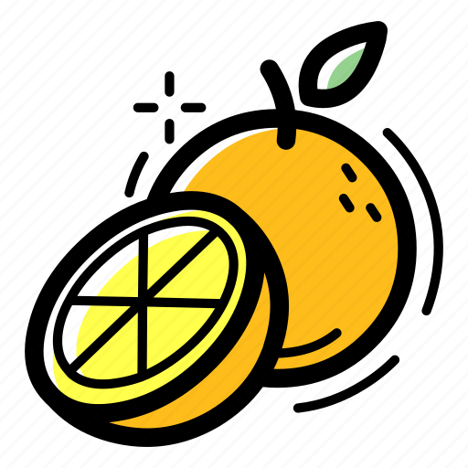 Citrus, fruit, healthy, lemon, orange, slice, tropical icon - Download on Iconfinder
