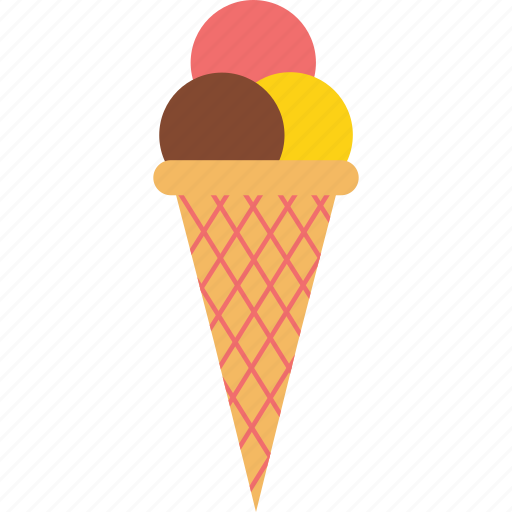 Cone, dessert, sweet, treat, hygge, ice cream, summer icon - Download on Iconfinder