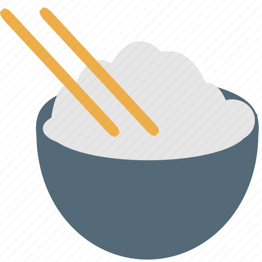 Bowl, chinese, japanese, asian, chopstick, cuisine, white rice icon - Download on Iconfinder