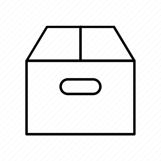 Box, delivery, outline icon - Download on Iconfinder