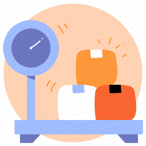 Delivery, weight, package, box, size, scale, weighing icon - Download on Iconfinder