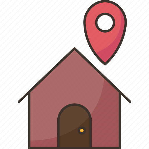 Address, delivery, location, house, destination icon - Download on Iconfinder