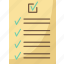 checklist, schedule, form, choice, document 