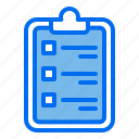 checklist, clipboard, note, form