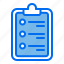 checklist, clipboard, note, form 