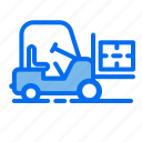 forklift, logistic, vehicle, cargo