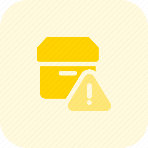 Archive, box, warning, delivery icon - Download on Iconfinder