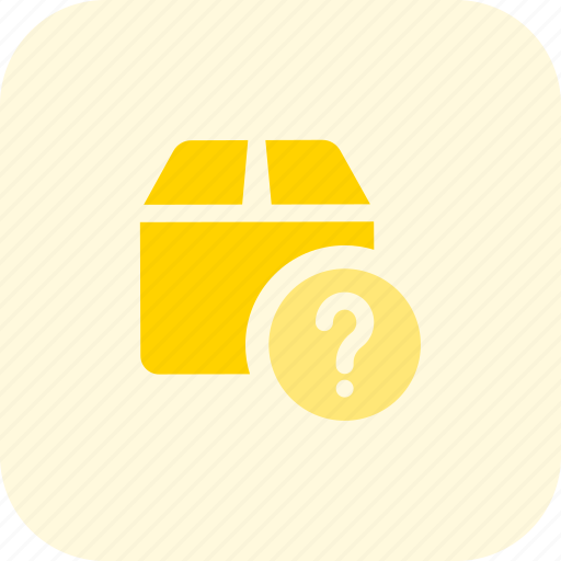 Box, question, delivery, lost icon - Download on Iconfinder
