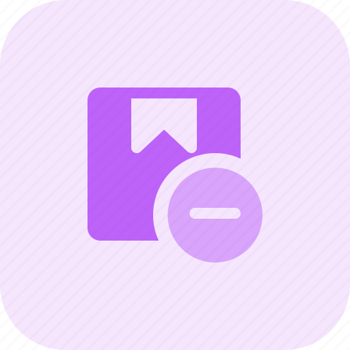 Cardboard, minus, delivery, remove, box icon - Download on Iconfinder