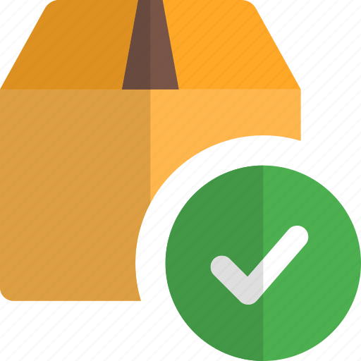 Box, delivery, approved, tick mark icon - Download on Iconfinder