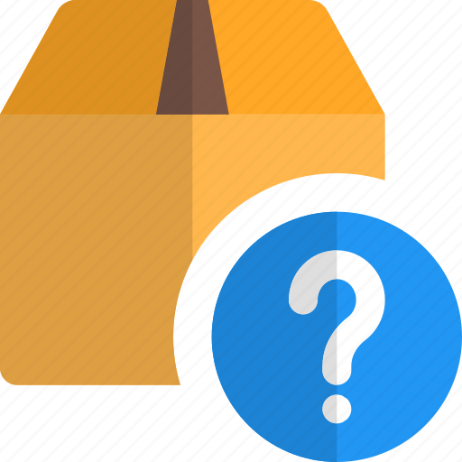 Box, delivery, question mark, query icon - Download on Iconfinder
