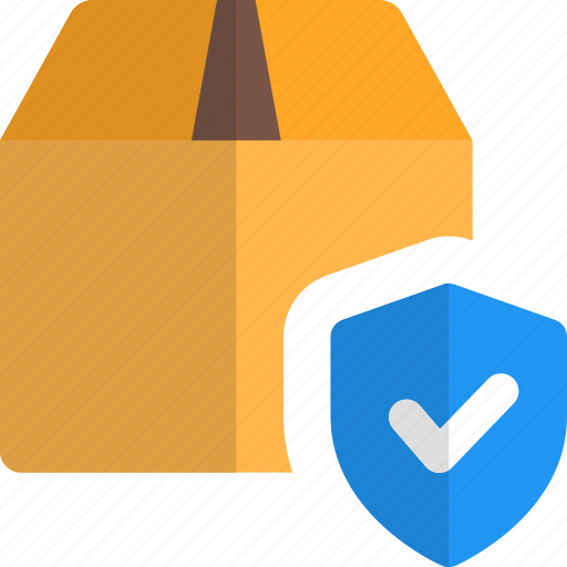 Box, shield, delivery, tick mark icon - Download on Iconfinder