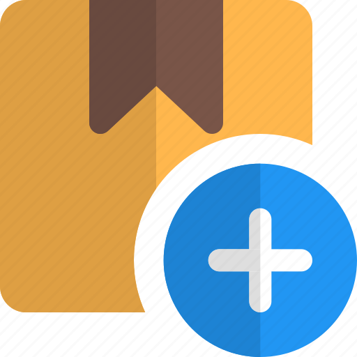 Cardboard, plus, delivery, add icon - Download on Iconfinder