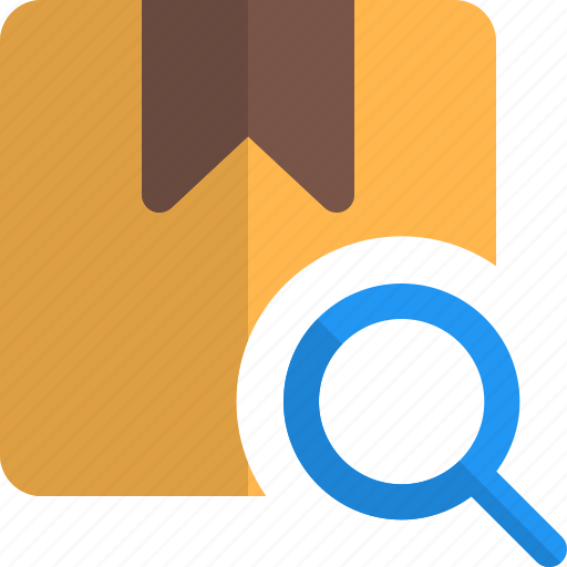 Cardboard, search, delivery, magnifier icon - Download on Iconfinder