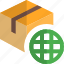 delivery, box, globe, international 