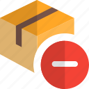 delivery, box, minus, package