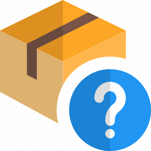 Delivery, box, question mark, query icon - Download on Iconfinder