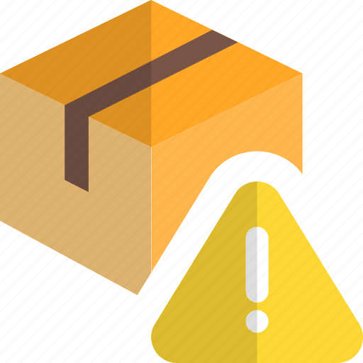 Delivery, box, warning, caution icon - Download on Iconfinder