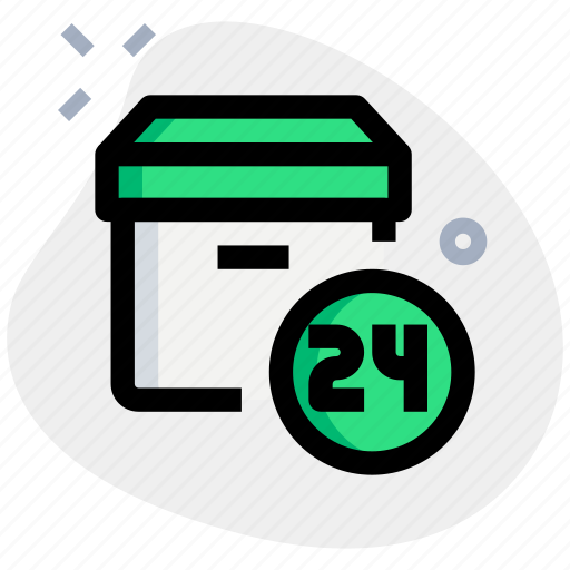 Archive, box, delivery, 24 hours icon - Download on Iconfinder