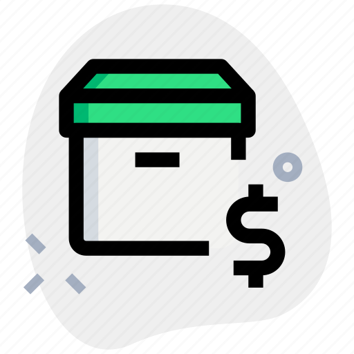 Archive, box, dollar, delivery icon - Download on Iconfinder