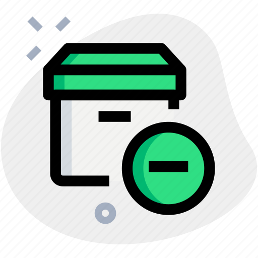 Archive, box, minus, delivery icon - Download on Iconfinder