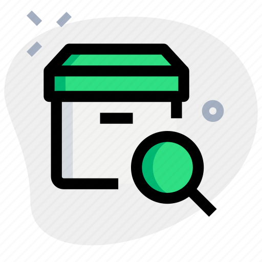 Archive, box, search, delivery icon - Download on Iconfinder