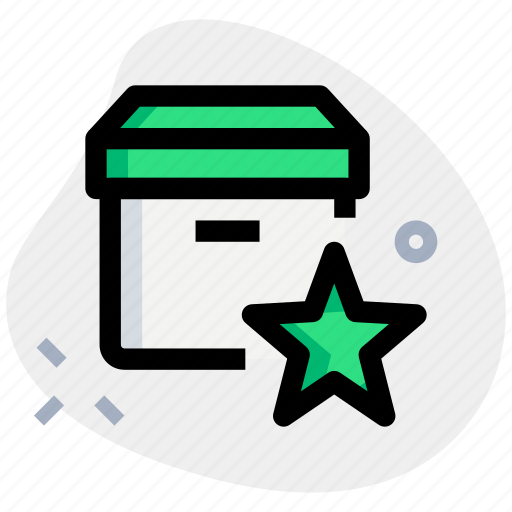 Archive, box, star, favorite icon - Download on Iconfinder