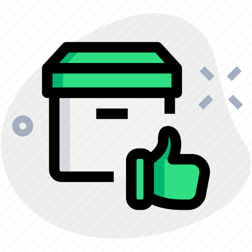 Archive, box, delivery, thumbs up icon - Download on Iconfinder