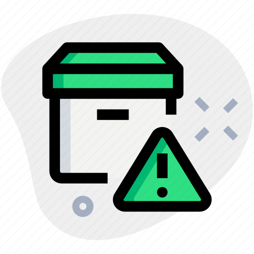 Archive, box, warning, delivery icon - Download on Iconfinder