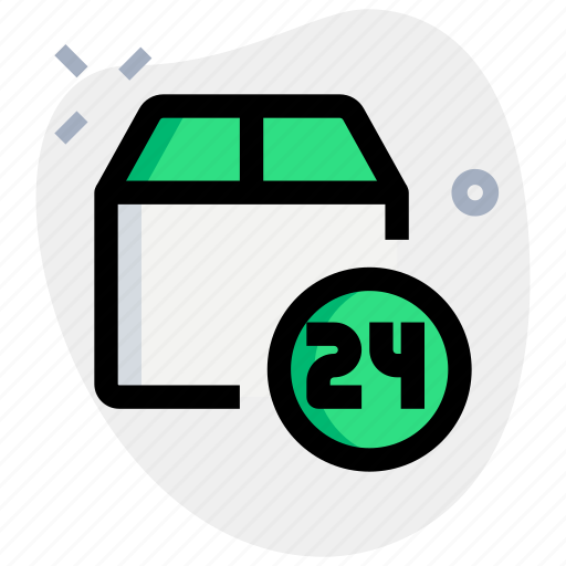 Box, delivery, 24 hours, package icon - Download on Iconfinder