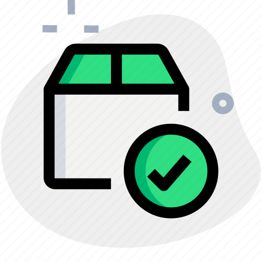 Box, delivery, tick mark, approved icon - Download on Iconfinder