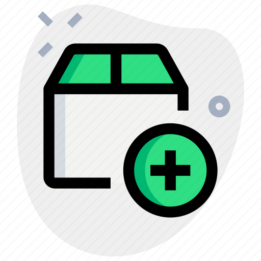 Box, plus, delivery, add icon - Download on Iconfinder