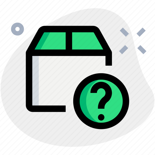 Box, delivery, question mark, ask icon - Download on Iconfinder