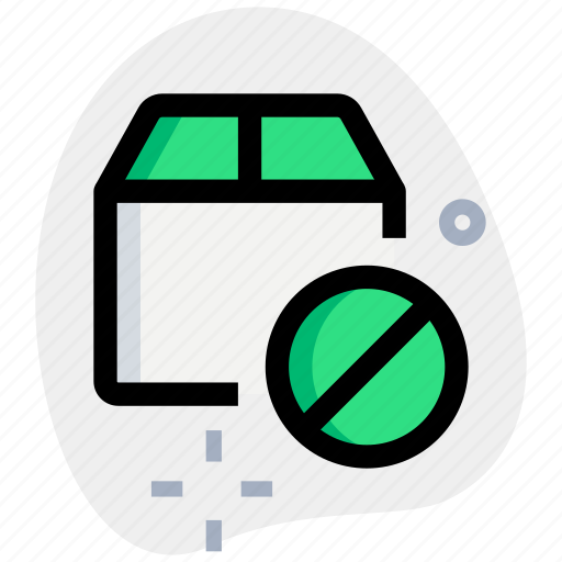 Box, stop, delivery, forbidden icon - Download on Iconfinder
