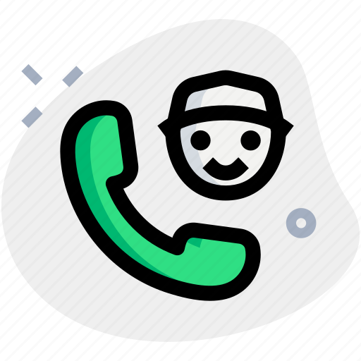 Courier, delivery, telephone, man icon - Download on Iconfinder