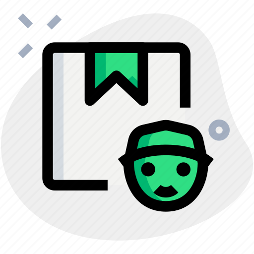 Cardboard, courier, delivery, man icon - Download on Iconfinder
