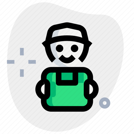Courier, delivery, man, box icon - Download on Iconfinder
