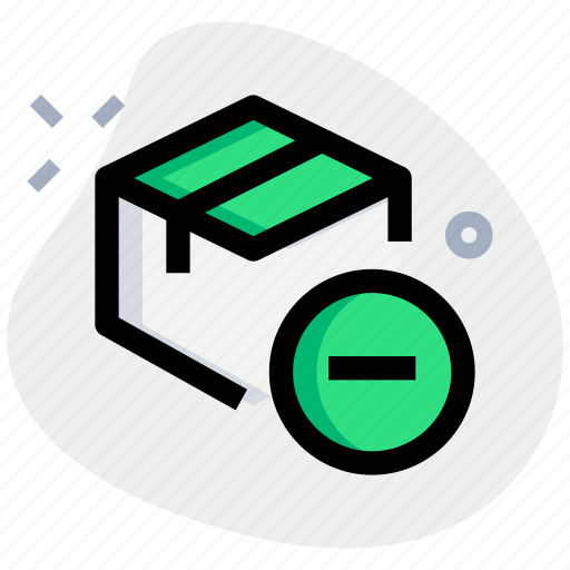 Delivery, box, minus, remove icon - Download on Iconfinder