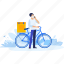 delivery, transport, transportation, vehicle, package, bike, bicycle 